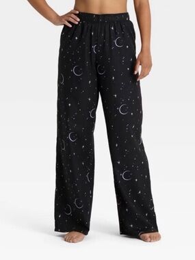NWOT Target Women Black Starry Night Pajama Pants Halloween Hyde and Eek Size S